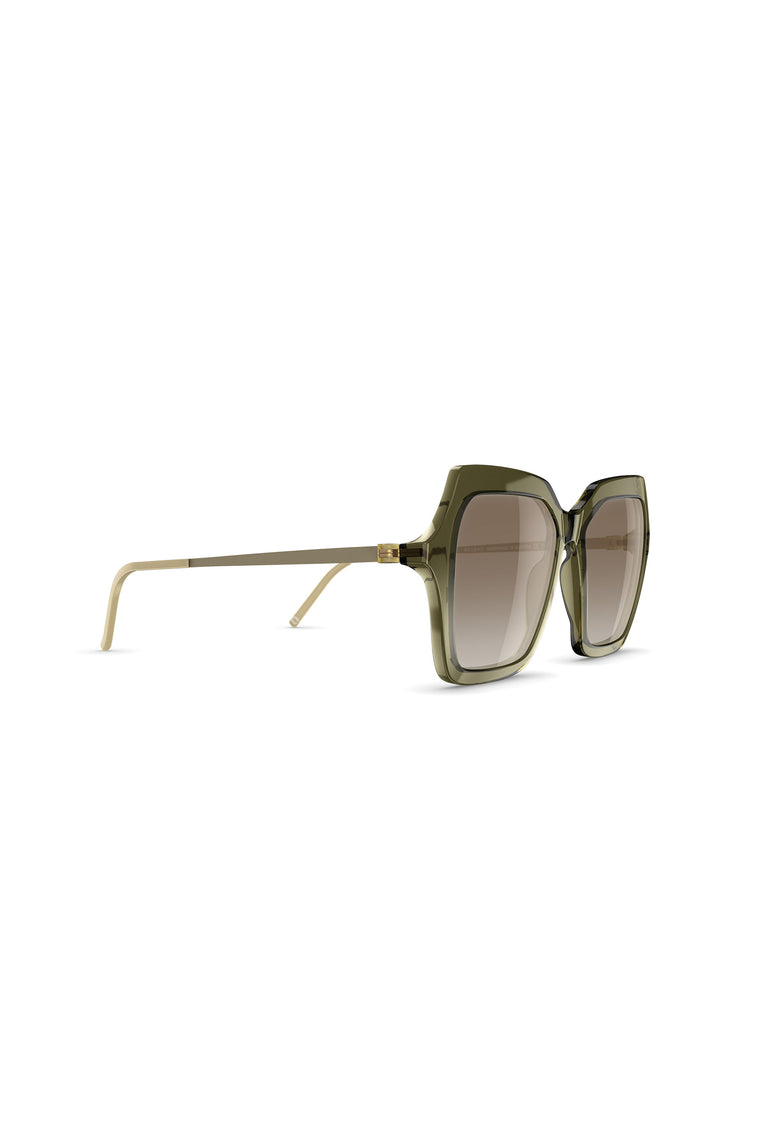 Odeeh NEUBAU Phaedra Sonnenbrille, Green/Olive Flash Sale