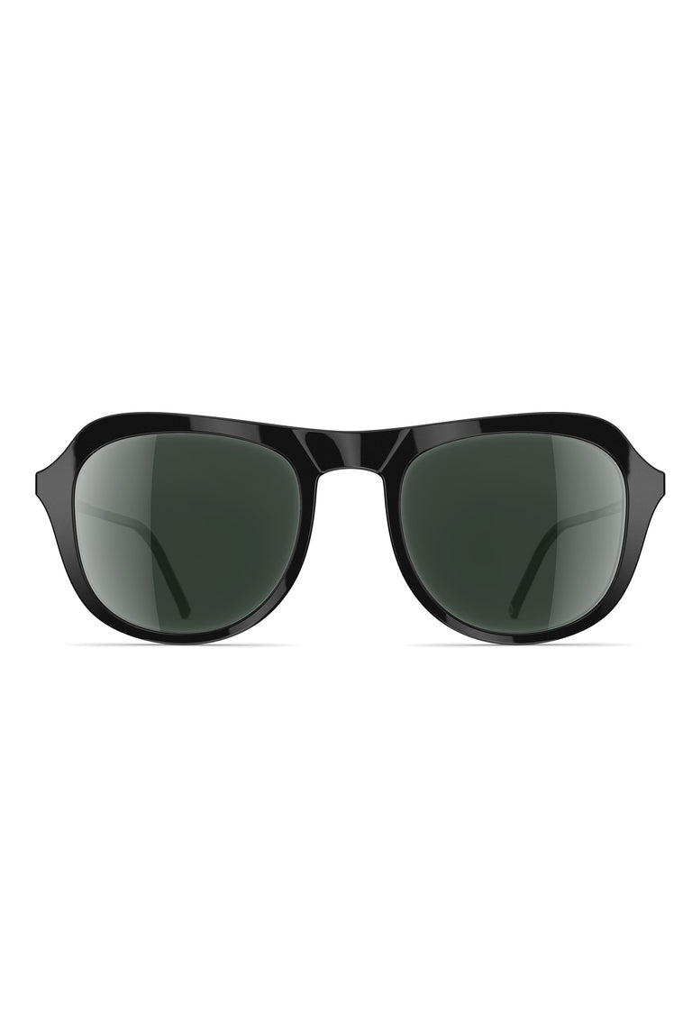 Odeeh NEUBAU Alexis Sonnenbrille, Black/Black Begrenztes Angebot