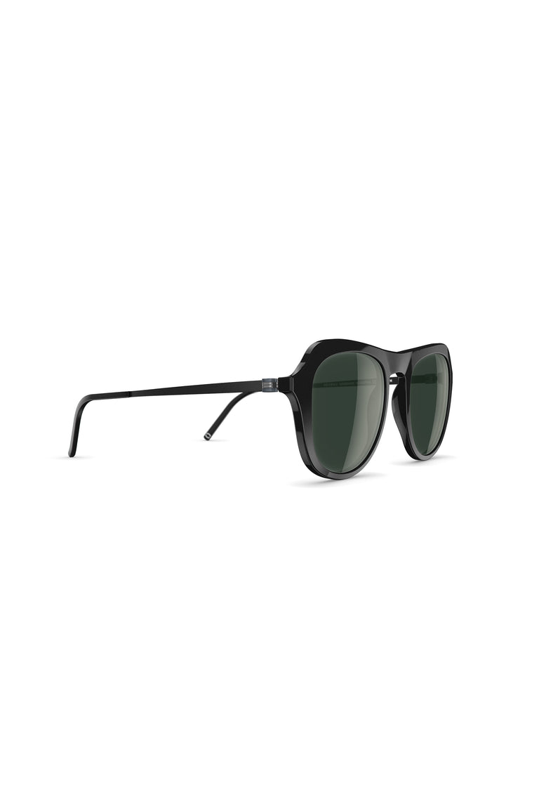 Odeeh NEUBAU Alexis Sonnenbrille, Black/Black Begrenztes Angebot