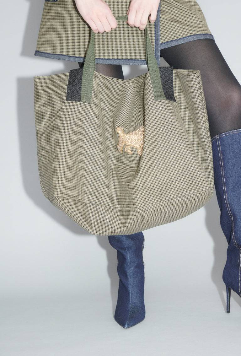 Odeeh Bounded Denim Tasche, Khaki Muttertagsangebot