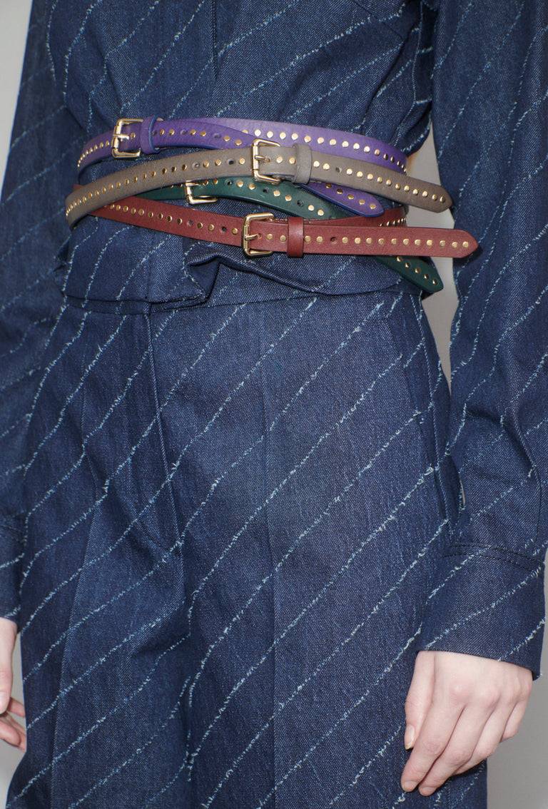 Odeeh Leather Belt, Night Forest Lagerräumung