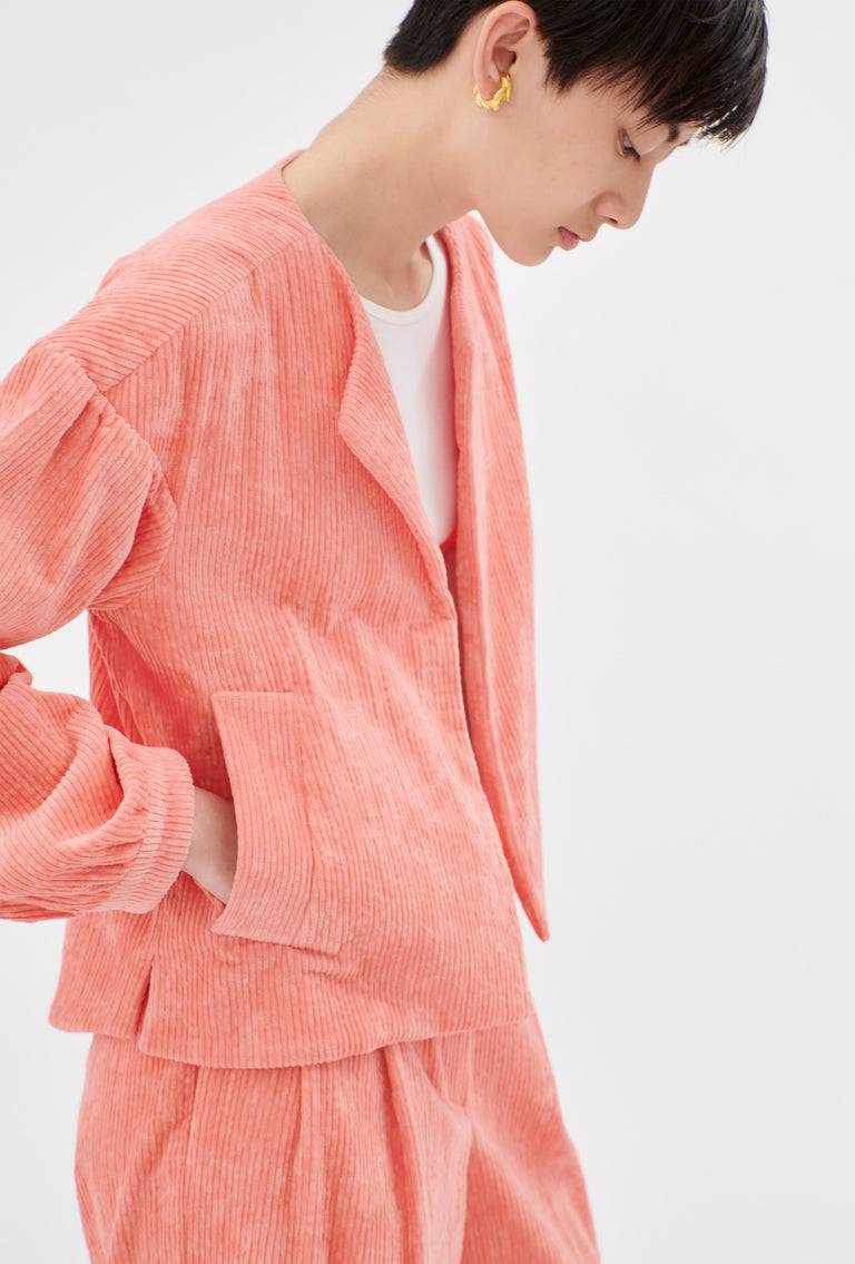 Odeeh Washed Corduroy Jacke, Flamingo Tiefpreis