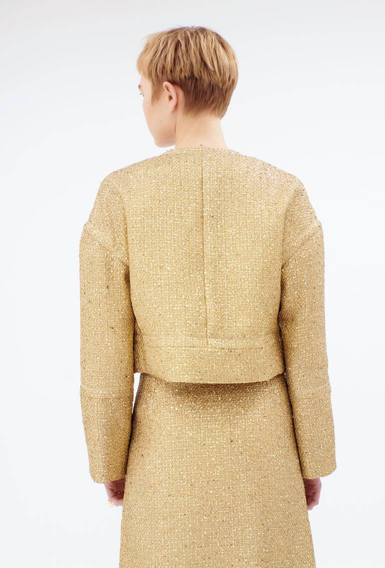 Odeeh Gold Brocade Jacke, Gold Begrenzte Freigabe