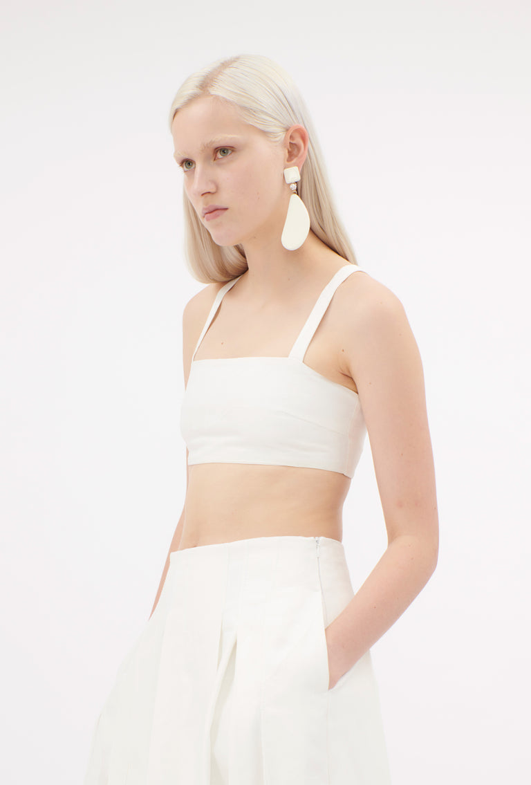 Odeeh Crinkled Duchesse Stonewashed Top, Milk Bis zu 60% Rabatt