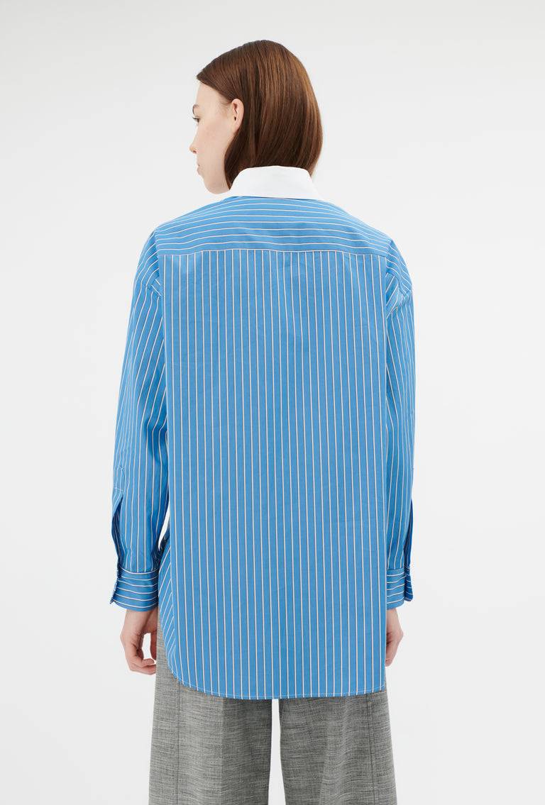 Odeeh Men's Stripe Bluse, Capri Blue Bis zu 55% Rabatt
