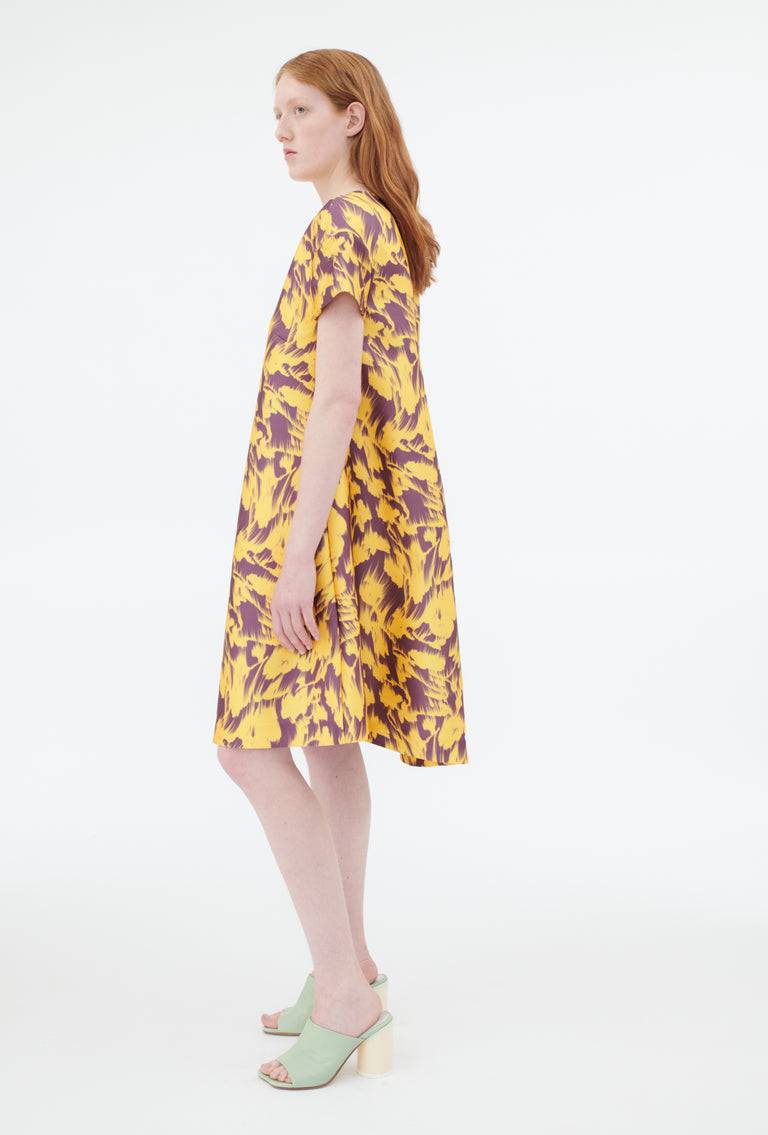 Odeeh Blurred Bouquets Duchesse Kleid, Sun Super Rabatt