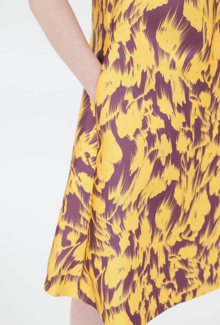 Odeeh Blurred Bouquets Duchesse Kleid, Sun Super Rabatt