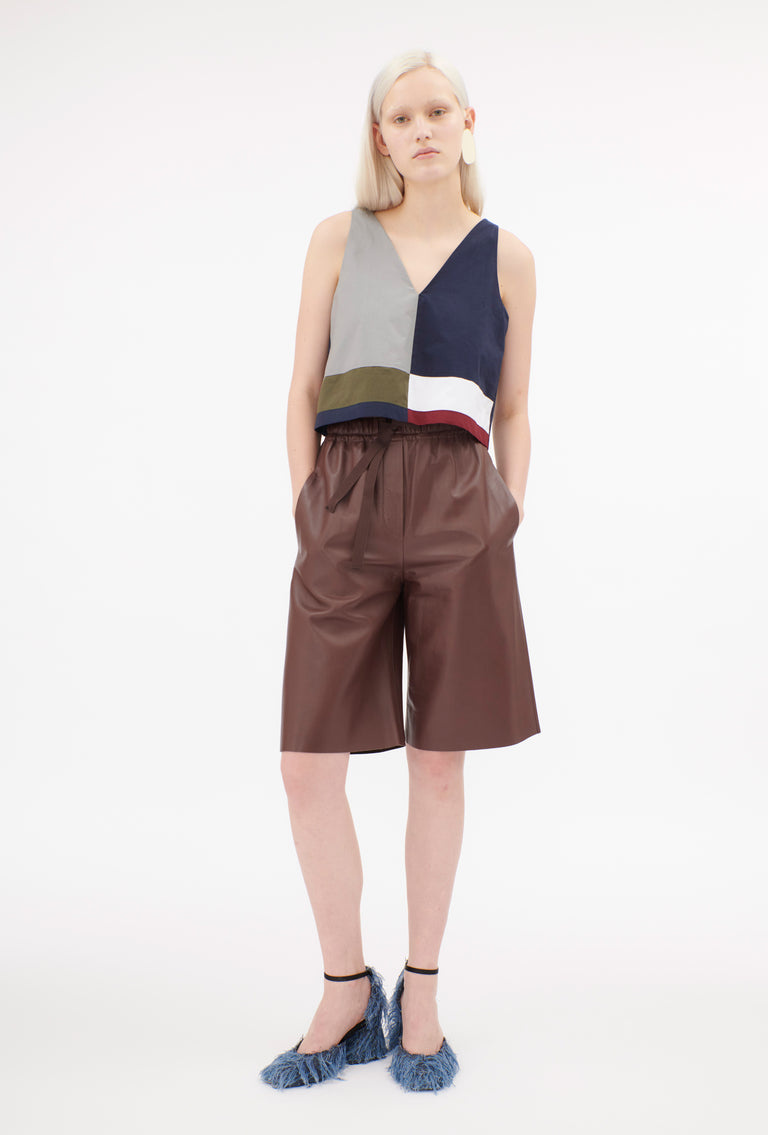 Odeeh Cotton Popeline Top, Navy Riesige Rabatte