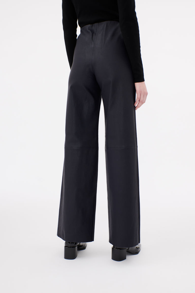 Odeeh Stretch Lamb Nappa Hose, Blackblue Speichern exportieren