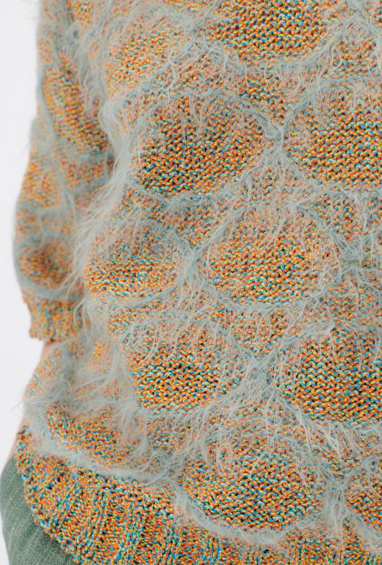 Odeeh Hairy Moulinè Pullover, French Green zollfrei