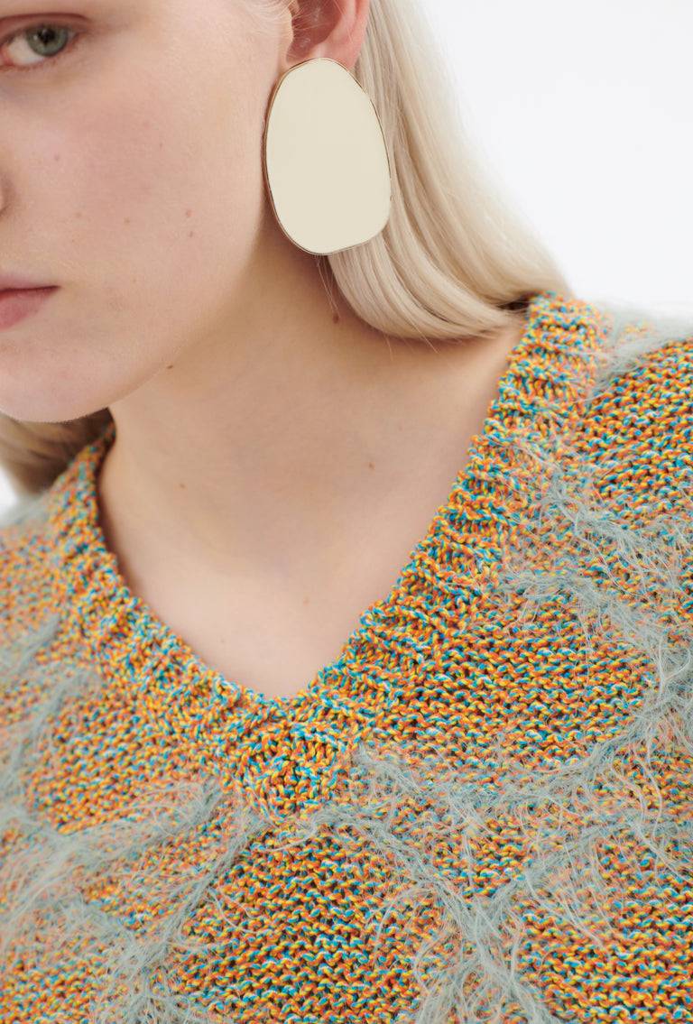 Odeeh Hairy Moulinè Pullover, French Green zollfrei