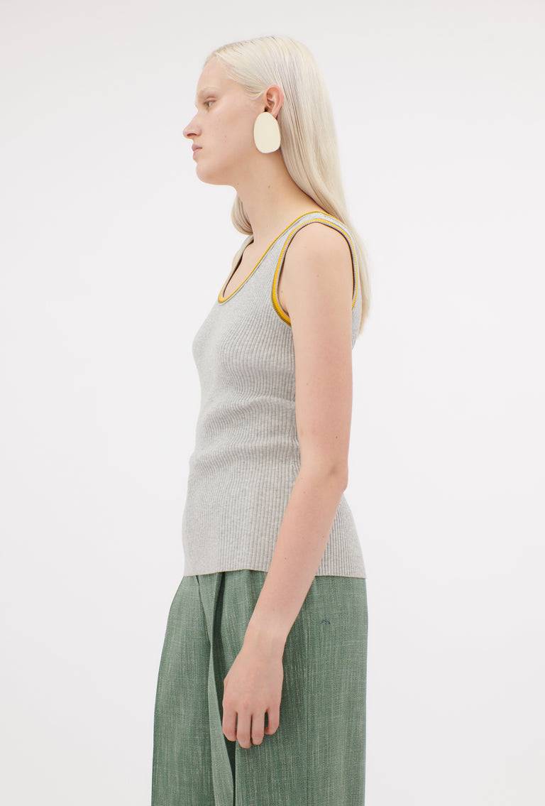 Odeeh Viscose Rib Top, Sunflower Verkauf