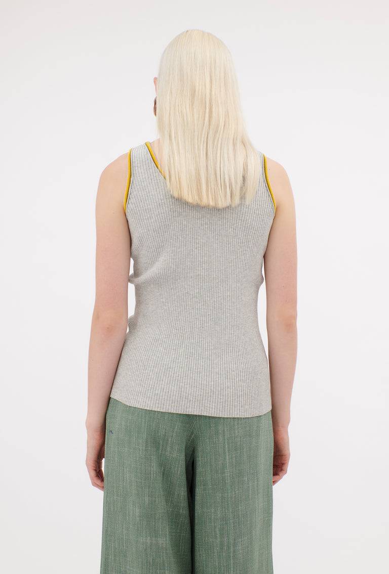 Odeeh Viscose Rib Top, Sunflower Verkauf