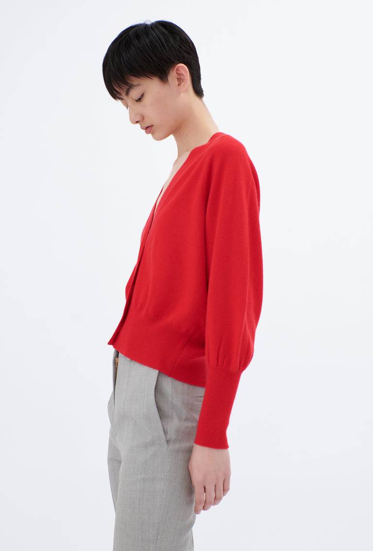 Odeeh Light Cashmere Knit Cardigan, True Red Blitzverkäufe