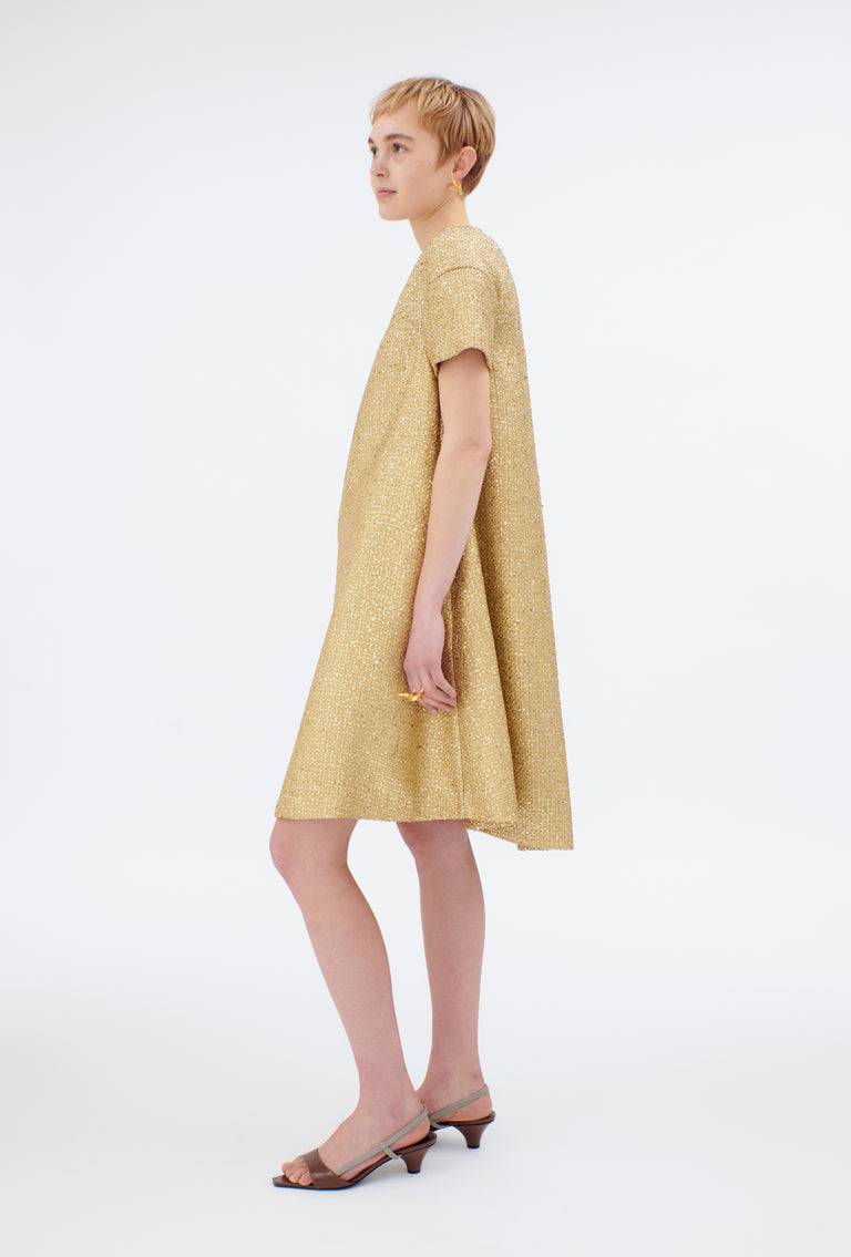Odeeh Gold Brocade Kleid, Gold Sonderangebot
