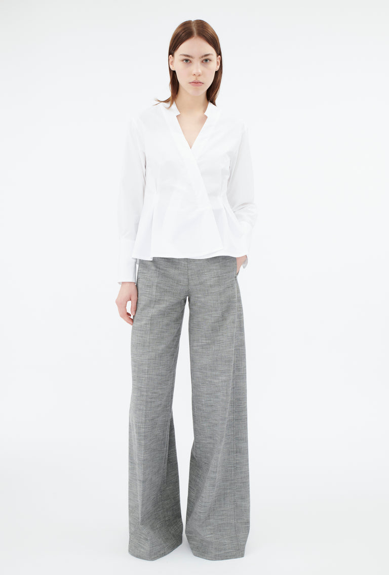Odeeh Cotton Popeline Bluse, White Versandkostenfrei
