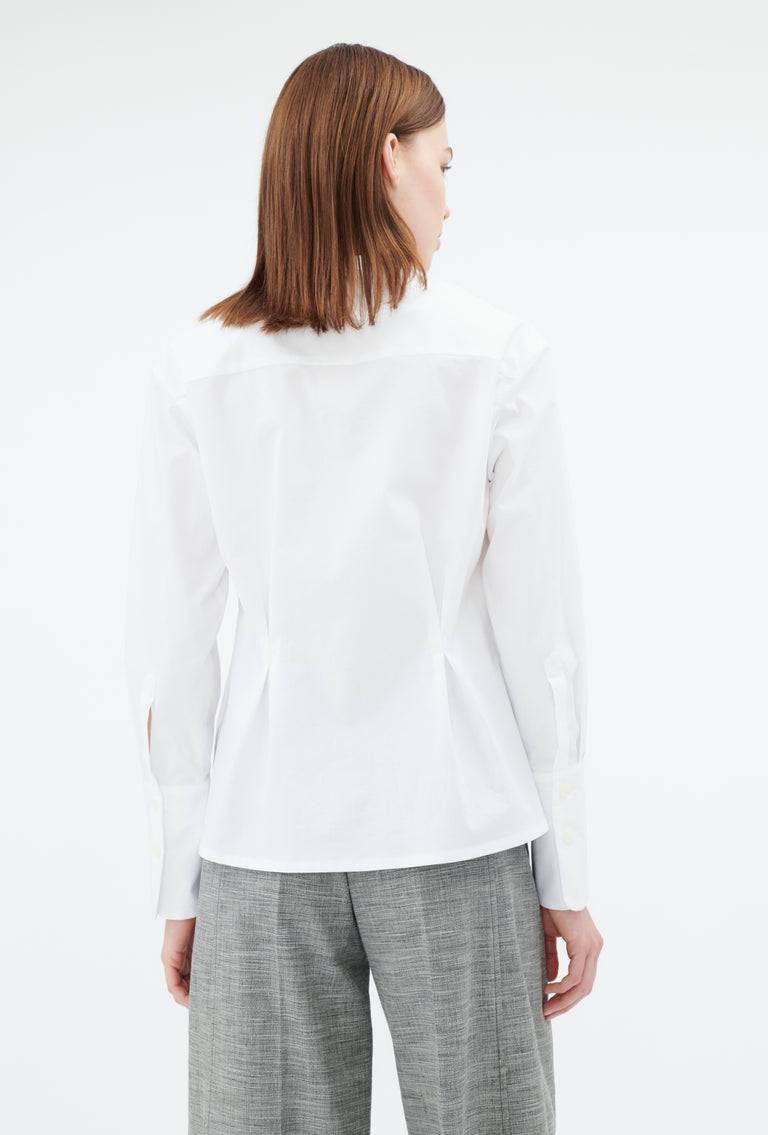 Odeeh Cotton Popeline Bluse, White Versandkostenfrei