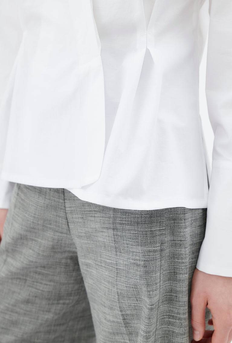 Odeeh Cotton Popeline Bluse, White Versandkostenfrei