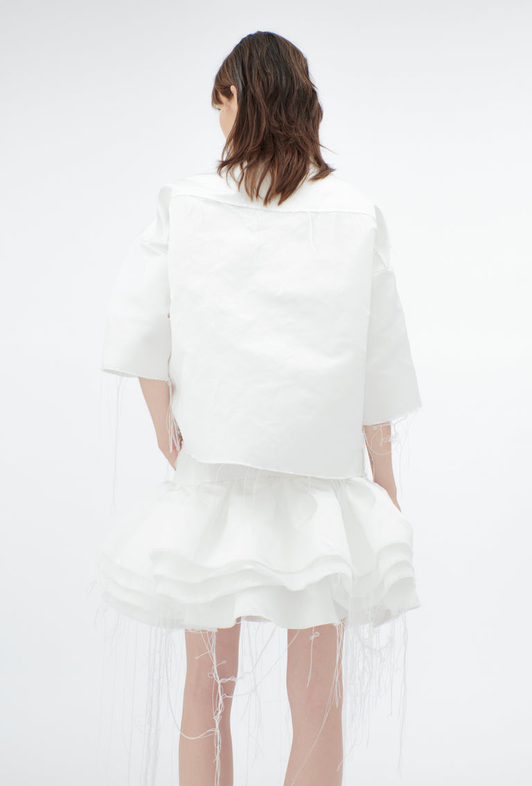 Odeeh Duchesse Bluse, White Großer Ausverkauf