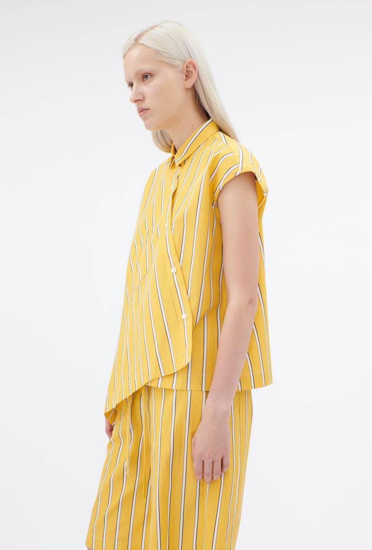 Odeeh Men's Stripe Bluse, Dandelion Begrenztes Angebot