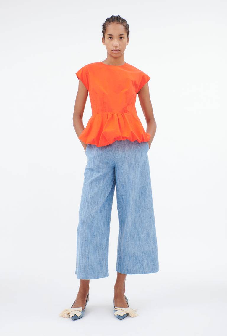 Odeeh Cotton Popeline Bluse, Glowing Orange Cyber Monday