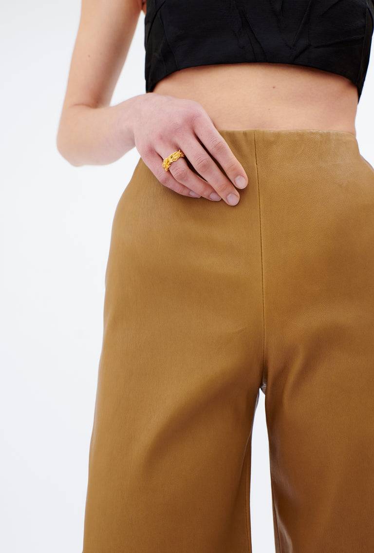 Odeeh Stretch Lamb Nappa Hose, Tiger's Eye Valentinstagsangebot