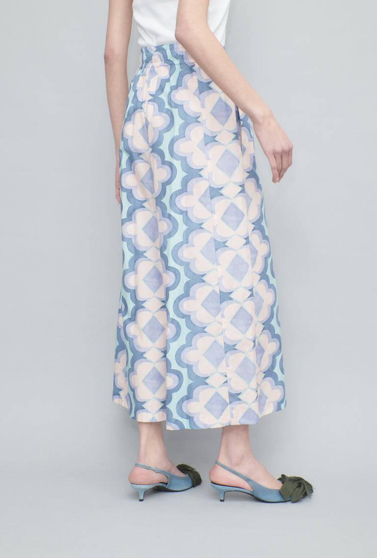 Odeeh Giant Arabesque Hose, Periwinkle Blue Lagerräumung