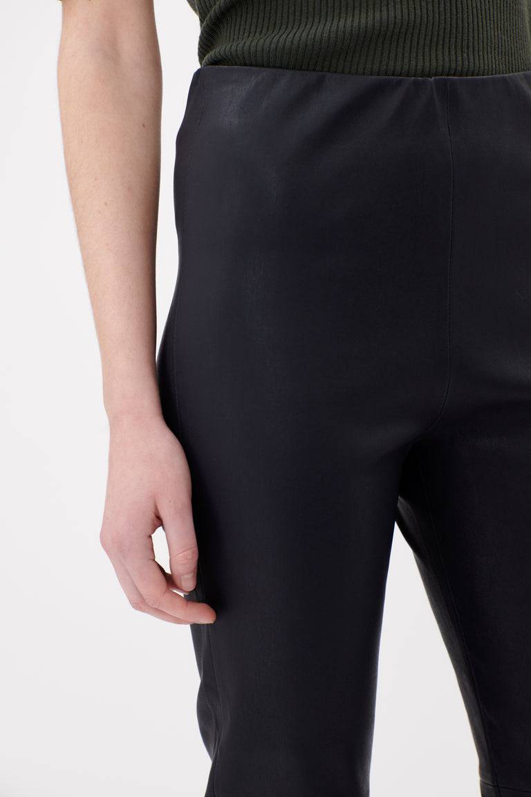 Odeeh Stretch Lamb Nappa Hose, Blackblue Heißer Verkauf