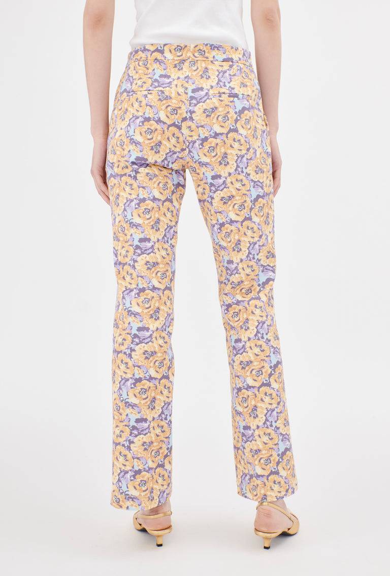 Odeeh Anemones Cotton Gabardine Hose, Lilac Neueste Mode