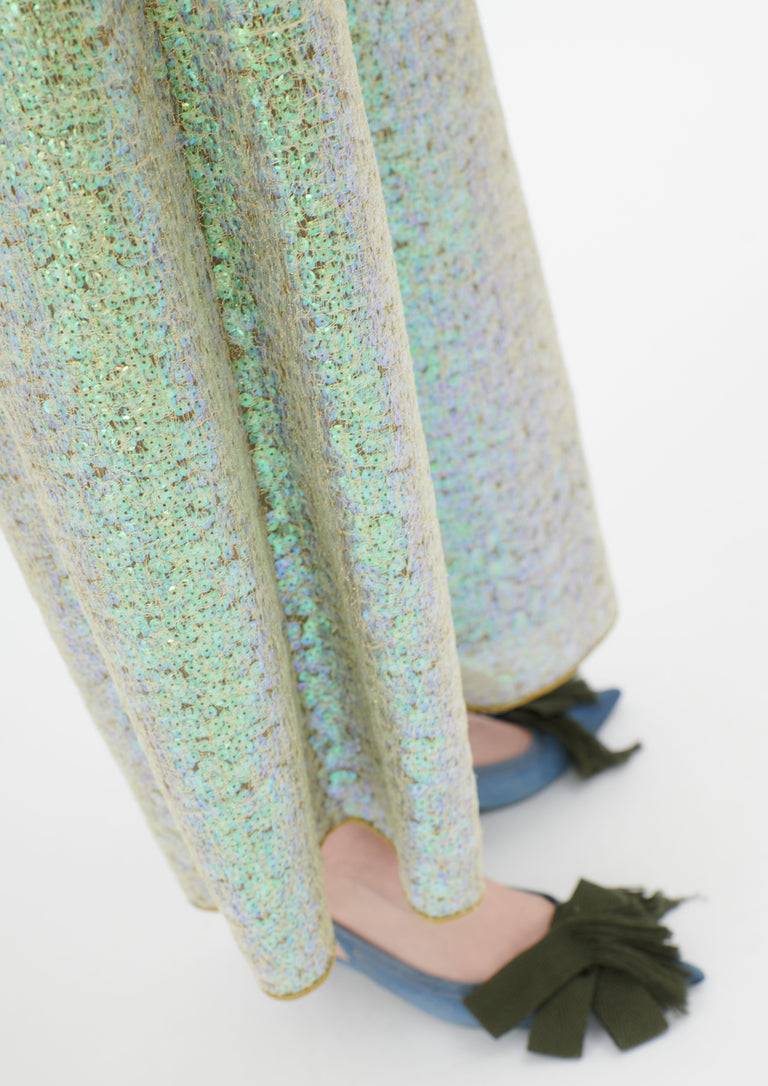 Odeeh Hazy Sequins Hose, Mermaid green Exklusive Angebote
