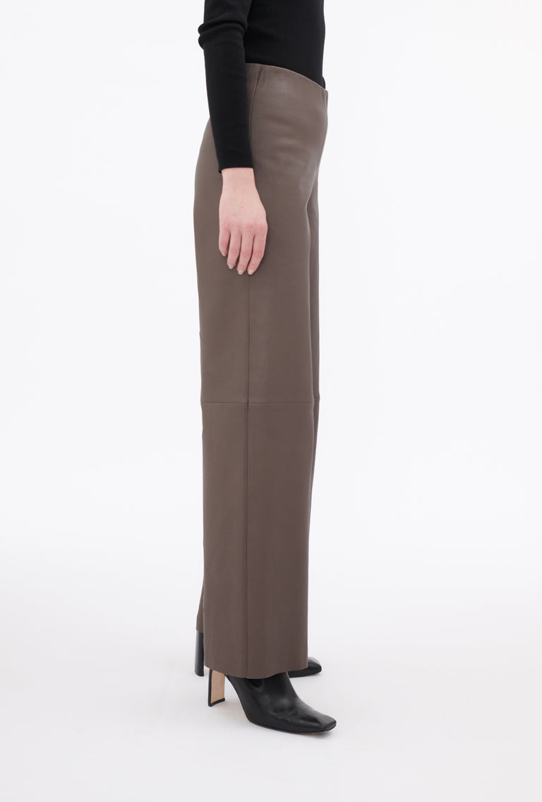 Odeeh Nappa Stretch Lederhose, Olive-brown Blitzangebot