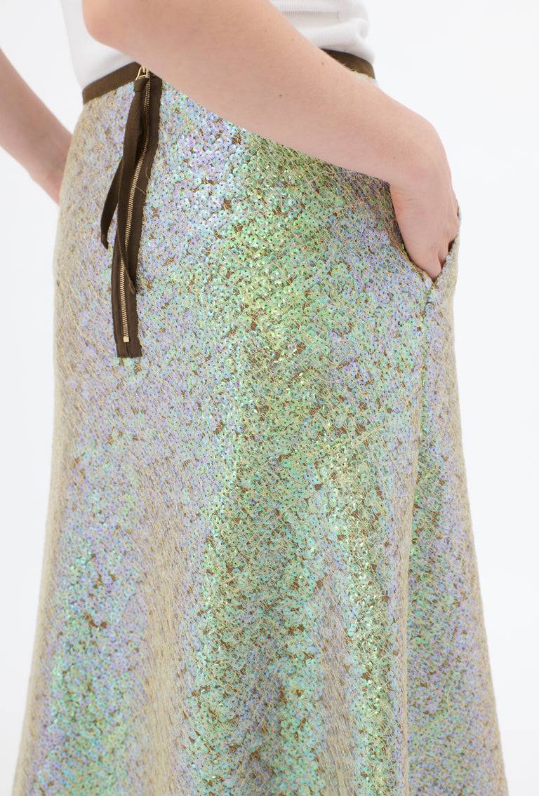 Odeeh Hazy Sequins Rock, Mermaid green Neuheiten
