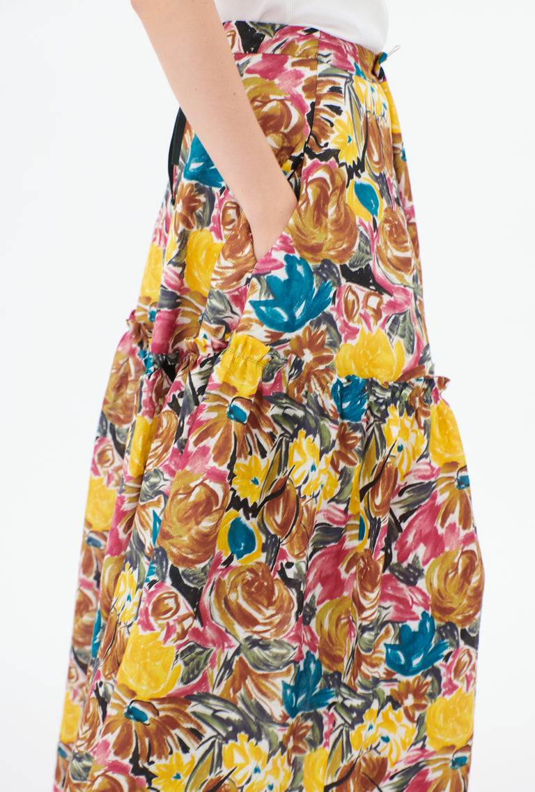 Odeeh Brush-Stroke Peonies Rock, Tobacco Sonderangebote