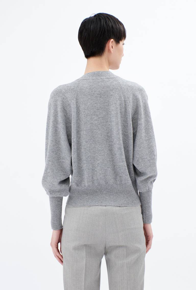 Odeeh Light Cashmere Knit Cardigan, Heather Grey VIP-Rabatte