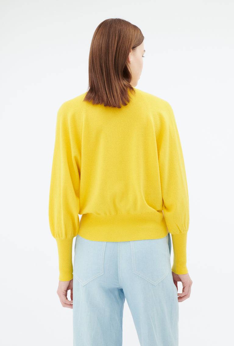 Odeeh Light Cashmere Cardigan, Canary Yellow Tiefpreis