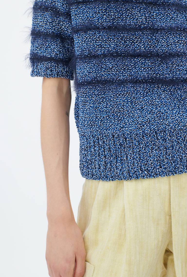 Odeeh Hairy Moulinè Pullover, Fayence Kostenlose Rückgabe