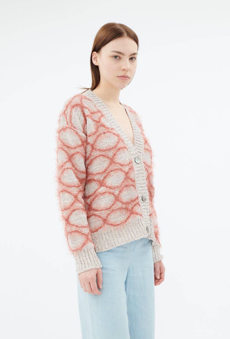 Odeeh Hairy Moulinè Cardigan, Basket Begrenzte Freigabe