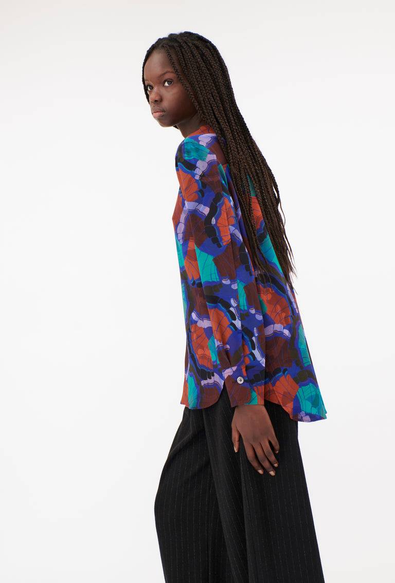 Odeeh Fans Bluse, Peacock Sonderangebot der Fabrik