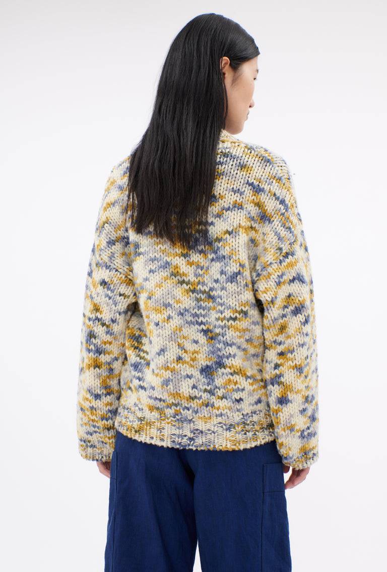 Odeeh Multicolour Printed Wool Cardigan, Honey Vierteljährliche Förderung