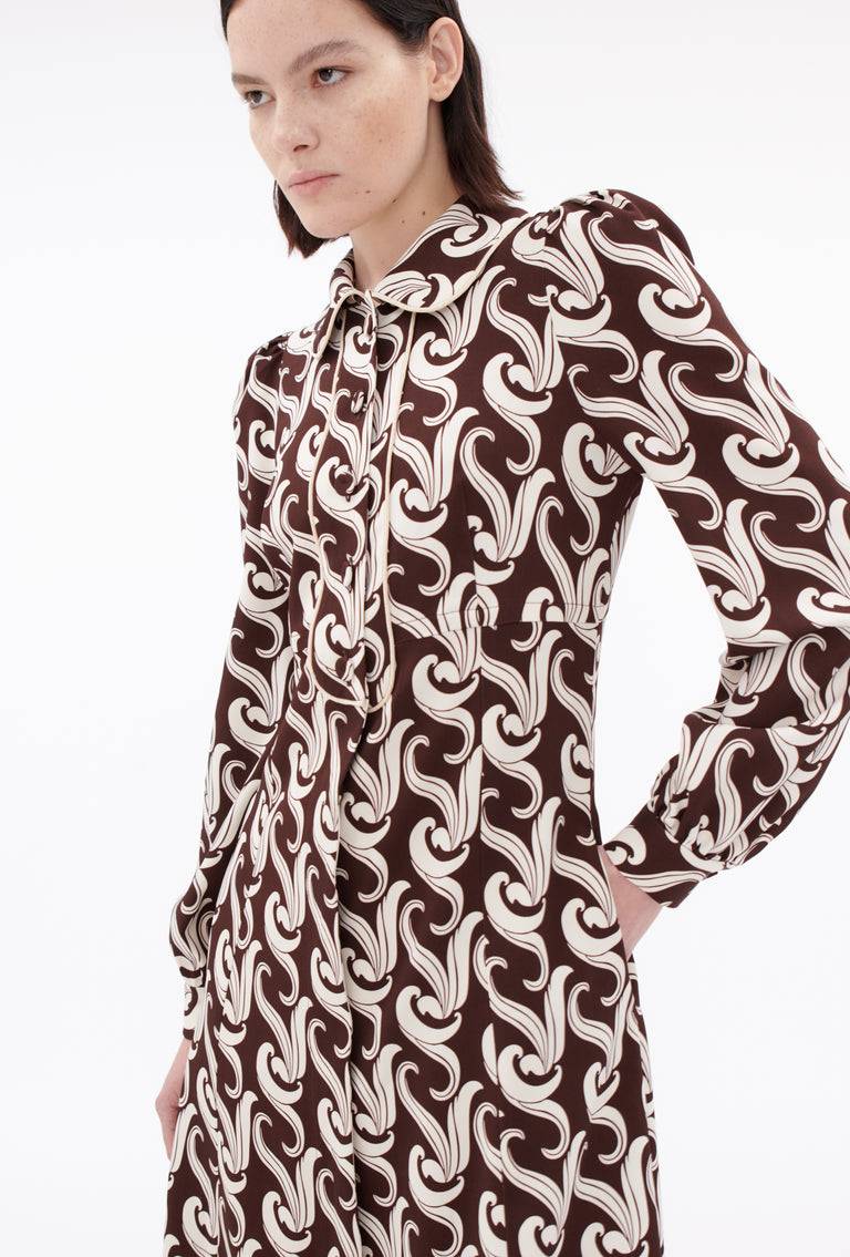 Odeeh Locks Kleid, Dark Chocolate Nur noch ein Tag übrig