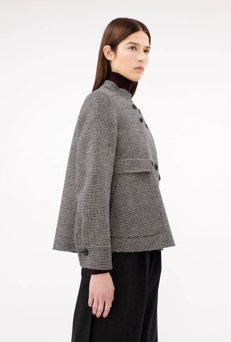 Odeeh Double Check "Made in Germany" Jacke, Black White Kostenloser Versand international