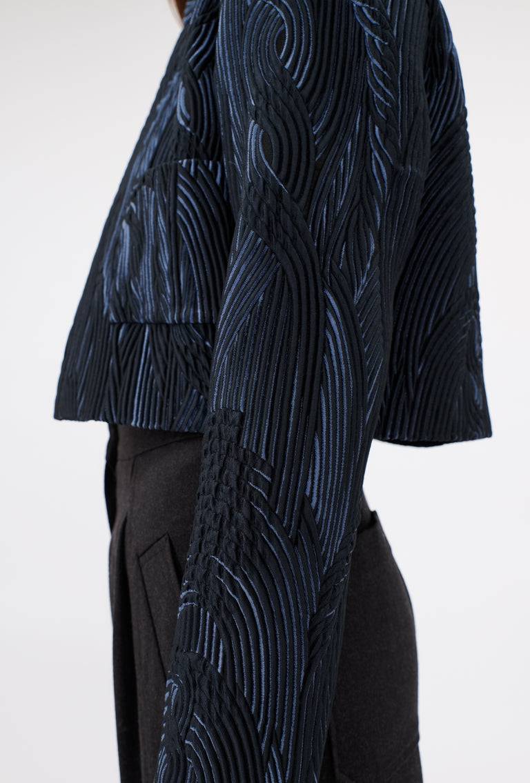 Odeeh Stretch Matelassè Jacke, Ink Black Friday Preise