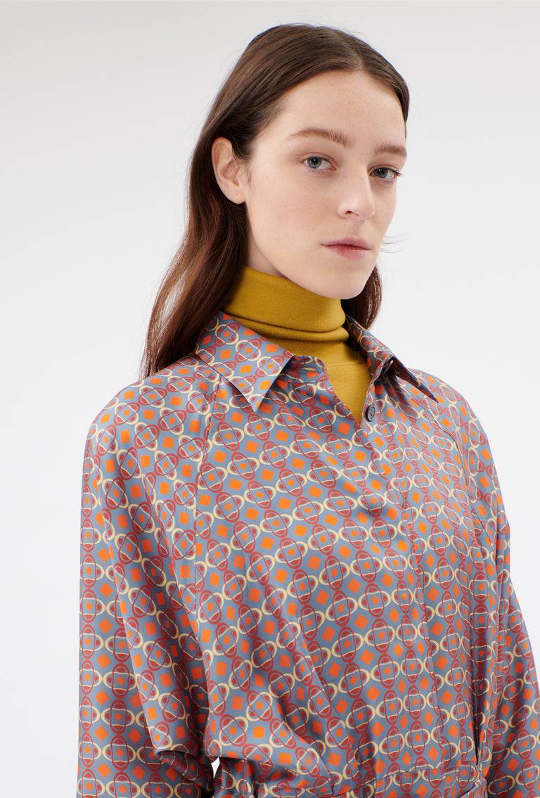 Odeeh Ovals & Squares Kleid, Stone Im Verkauf