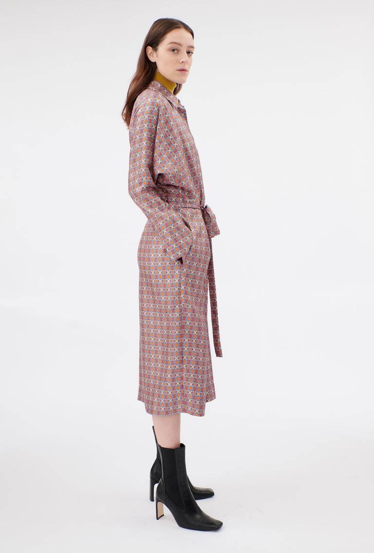 Odeeh Ovals & Squares Kleid, Stone Im Verkauf