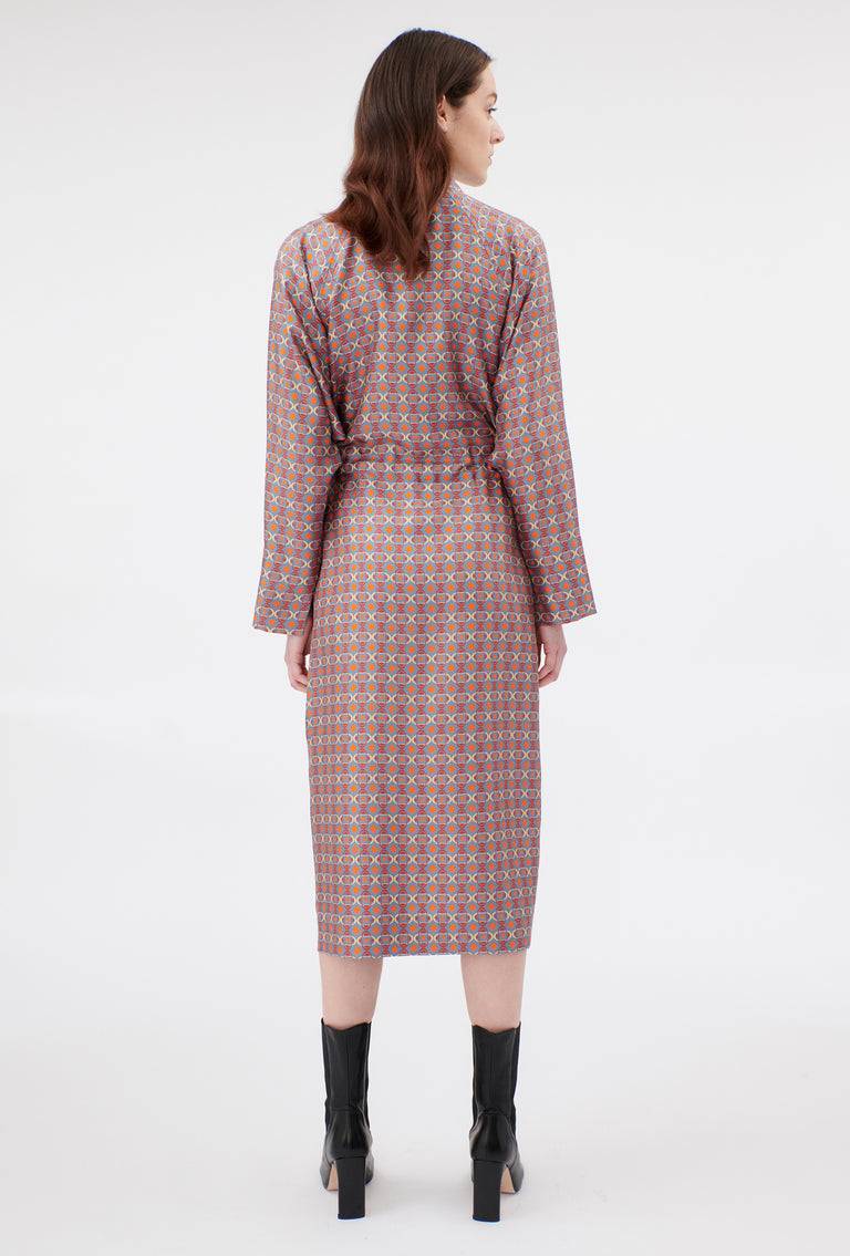 Odeeh Ovals & Squares Kleid, Stone Im Verkauf