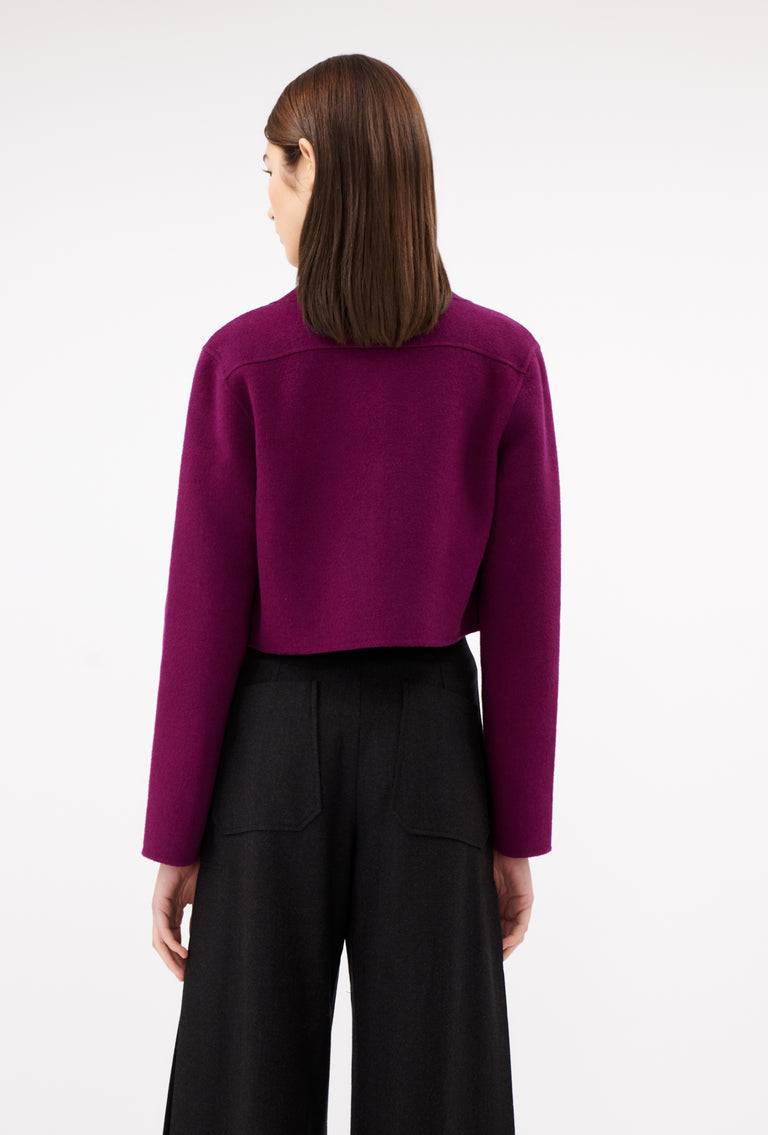 Odeeh Double Face Cashmere-Wool Jacke, Cyclamen zollfrei