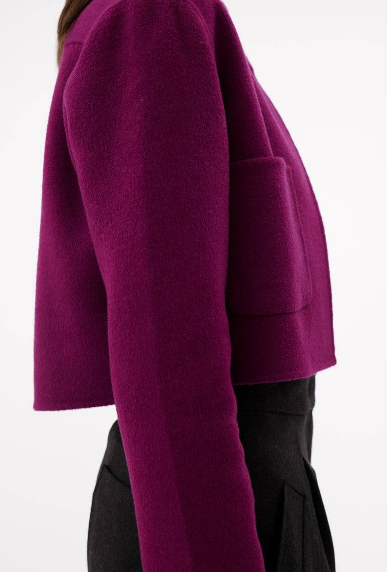 Odeeh Double Face Cashmere-Wool Jacke, Cyclamen zollfrei