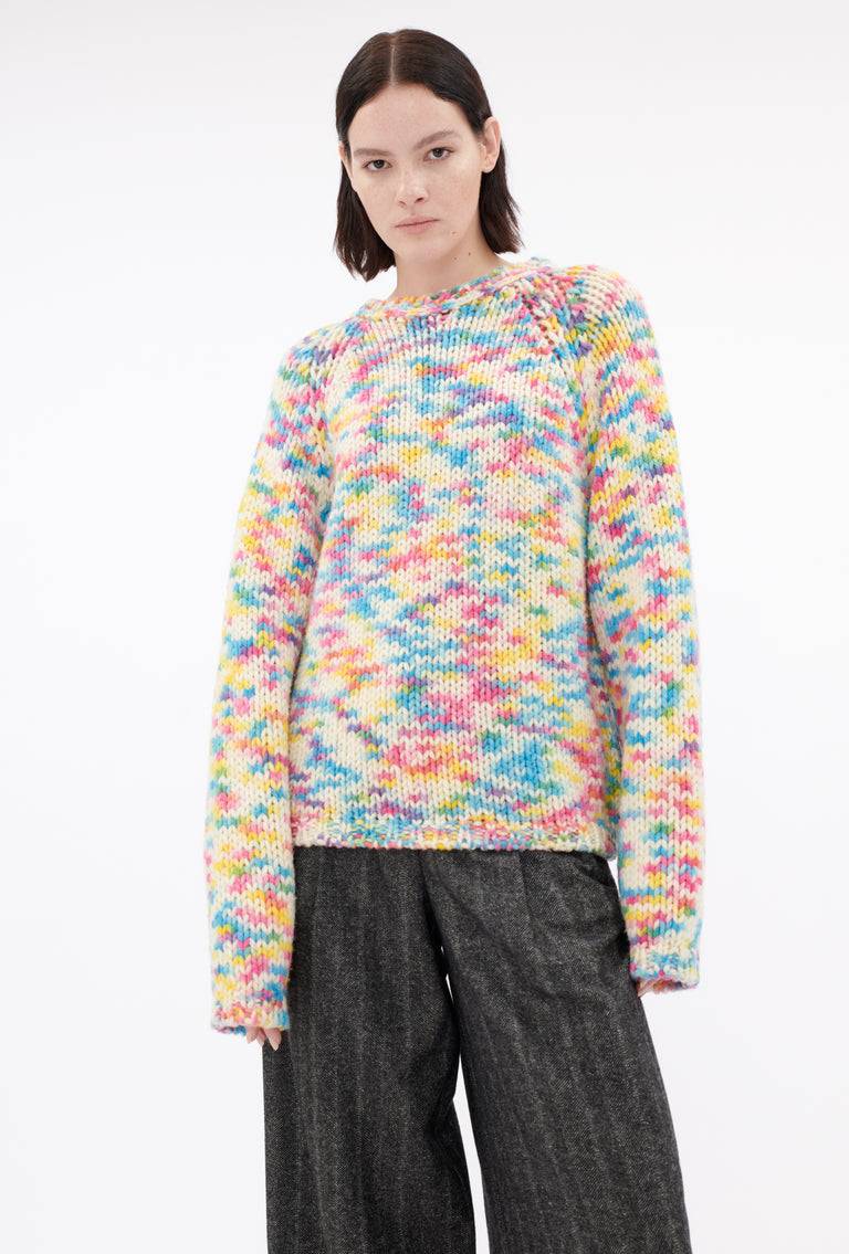 Odeeh Multicolor Printed Wool Pullover, Candy 50% Rabatt für begrenzte Zeit