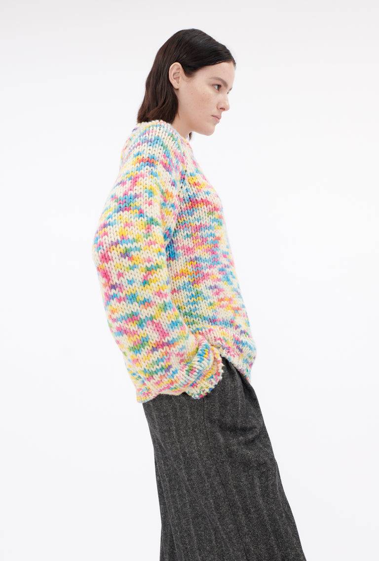 Odeeh Multicolor Printed Wool Pullover, Candy 50% Rabatt für begrenzte Zeit