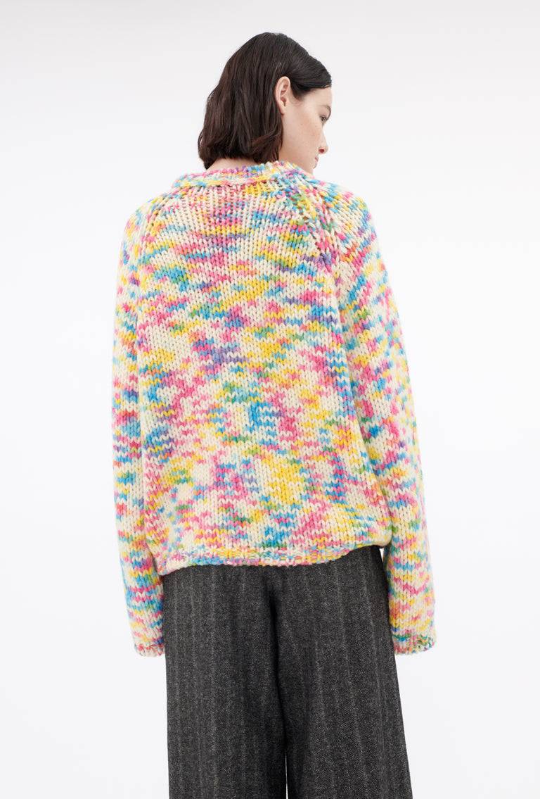 Odeeh Multicolor Printed Wool Pullover, Candy 50% Rabatt für begrenzte Zeit